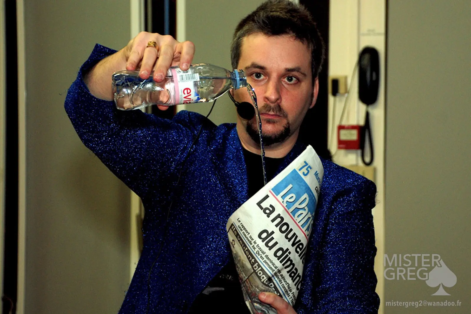 Portrait de Mister Greg en pleine performance